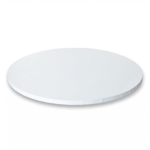 8" Matt White Round MDF Premium "Slim" Cake Boards 5mm