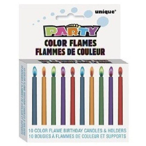 Coloured Flame Candle Holders (Pack of 10)