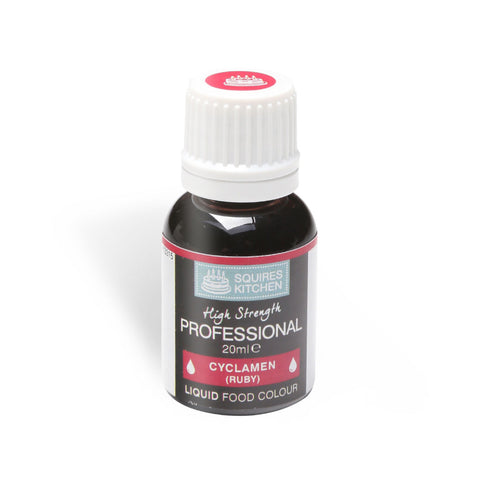 Squires Kitchen Professional Food Colour Liquid 20ml Cyclamen (Ruby)