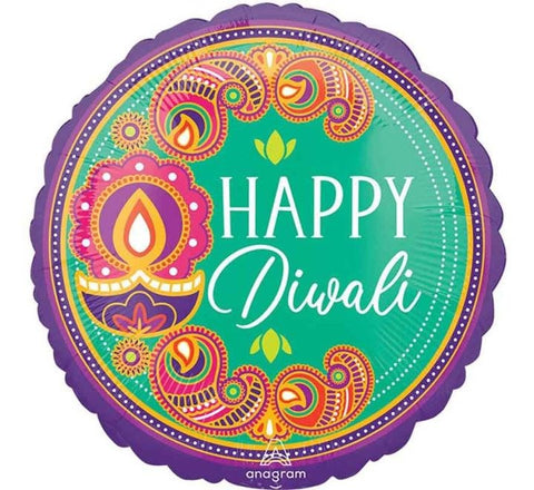 18IN DIWALI RANGOLI DREAM FOIL BALLOON