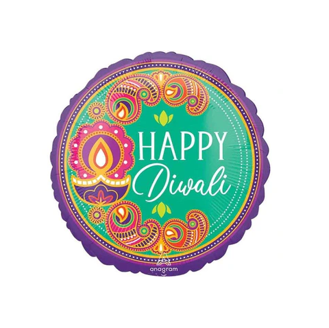 18IN DIWALI RANGOLI DREAM FOIL BALLOON
