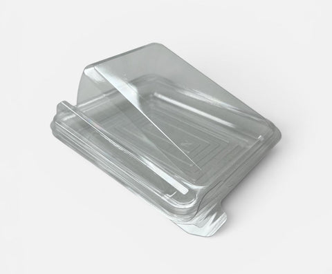 Clear Hinge Plastic Cake Slice