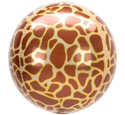 15" Giraffe Print Orbz Balloon