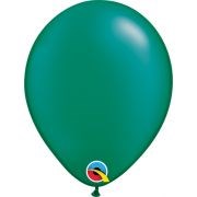 100pk 5" pearl Emerald green qualtex balloon