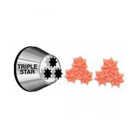 Wilton Triple Star Decorating Tip/Nozzle No. 2010 - Stainless Steel - Special Order []