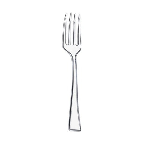 4" Clear Tiny Forks x48