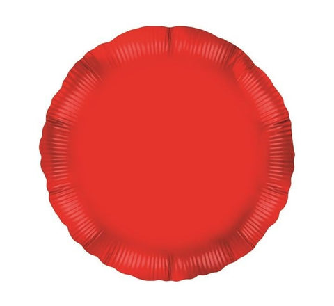 18in Red Circle Foil Balloon