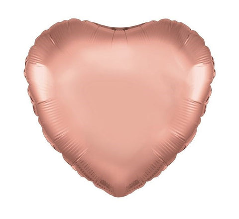 Rose Gold Heart 18in Foil Balloon