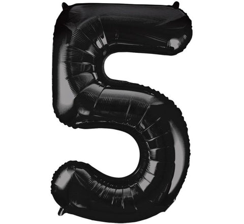 34" 5 BLACK Balloon