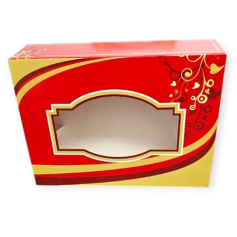 7x5x2" Sweet Box, Pack of 5 - Red/Yellow