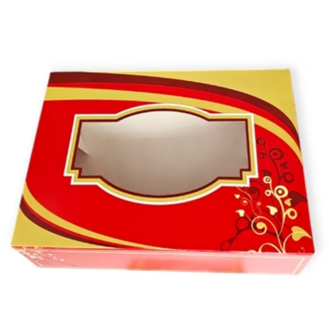 7x5x2" Sweet Box, Pack of 5 - Red/Yellow