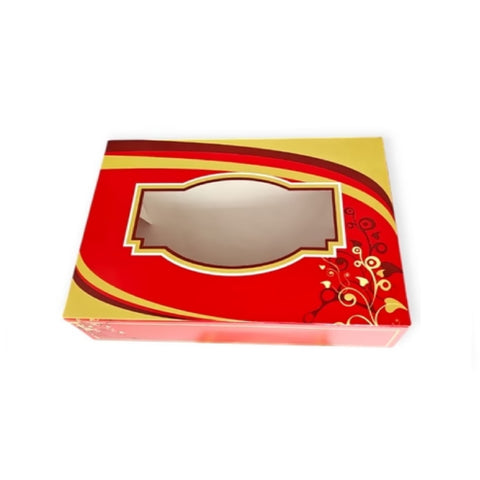 7x5x2" Sweet Box, Pack of 5 - Red/Yellow