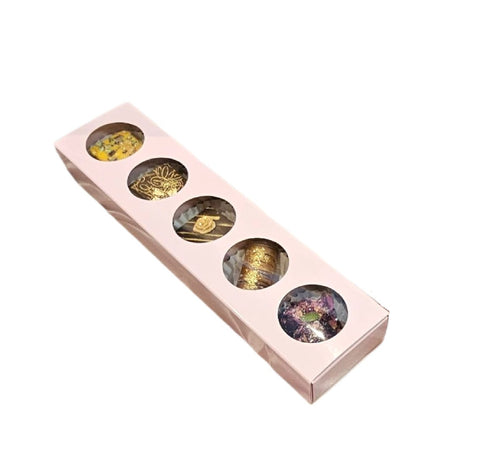 Small Sweet / Treat Box, Holds 5 - Blossom Pink
