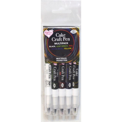 Rainbow Dust Cake Craft Pens - Pack of 5