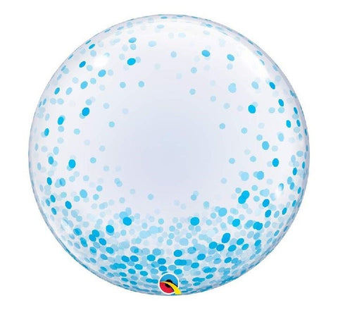 Blue Polka Dot Bubble Balloon