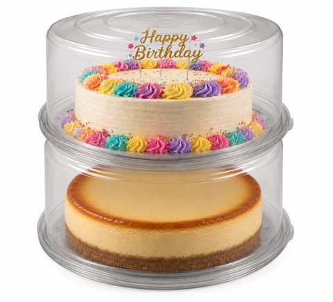 9" Clear Cake Dome & Lids (for 8" Cake)