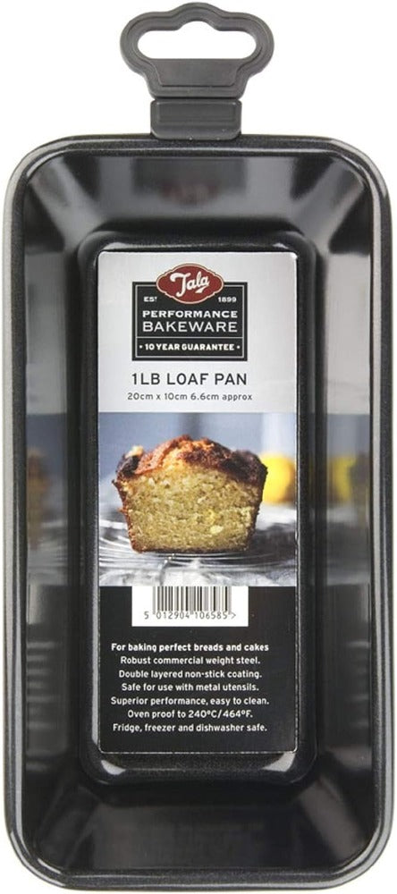 Tala Performance, 1lb Loaf Pan, Professional Gauge Carbon Steel with Eclipse Non-Stick Coating; Perfect loaf tin for Cakes and Loaves