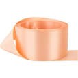 50mm x 100y Poly Faced Poly Satin Ribbon Roll - Peach