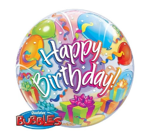 Present Happy Birthday Bubble Balloon