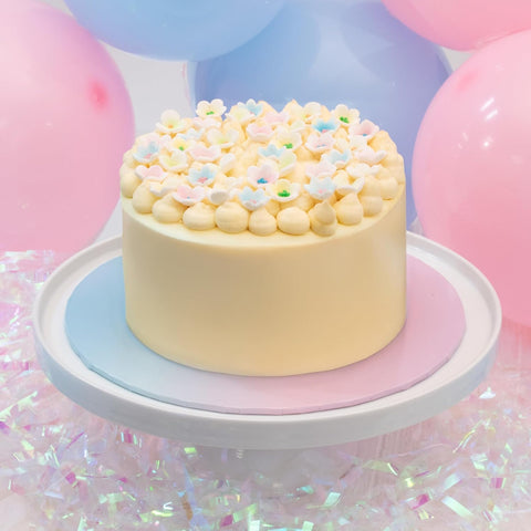 10" Round Masonite Cake Board, 5mm - Pastel Ombre
