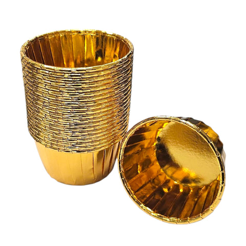 Gold 50mm Large Baking Cups 1x50