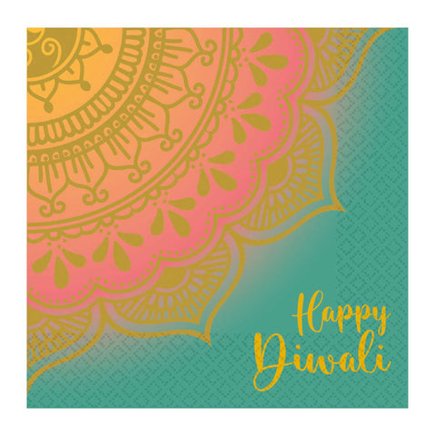 Diwali Lunch Napkins, 16 Pack