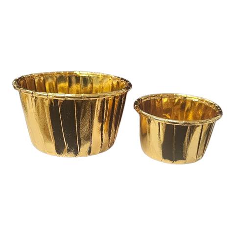 Gold 50mm Large Baking Cups 1x50
