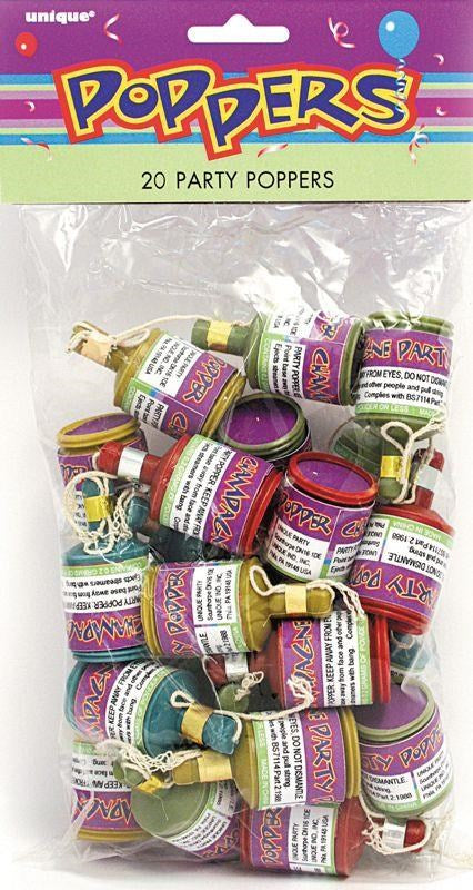 20ct Party Poppers