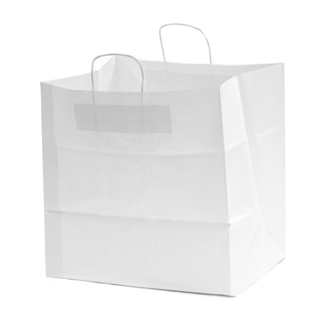 12 Cupcake XXL White Wide Base Bag  (380x250x380mm) -1x1