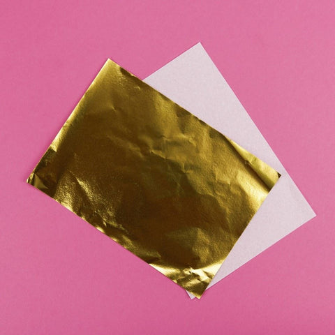 Gold Foil Wrappers 18 x 12cm Pk of 125