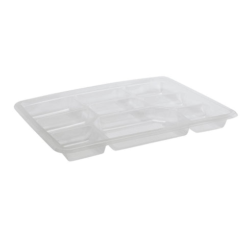 9 Comp Rectangular Clear Plates (Pack of 25)