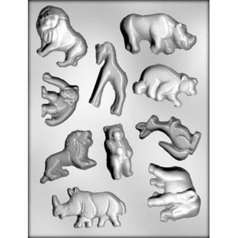 Zoo Animal Asstmt Choc Mold