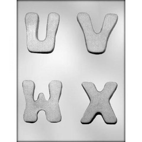 Letters Mould U V W X - Limited Stock