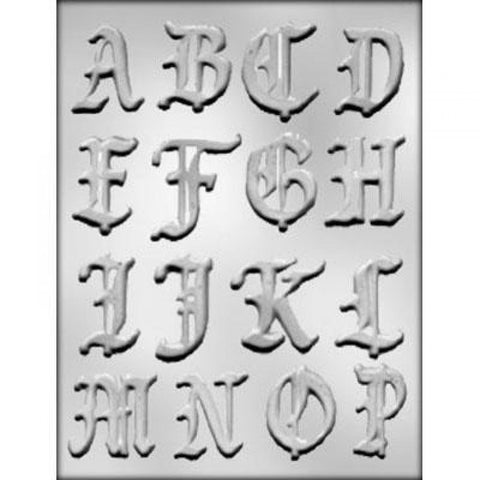 2" ALPHABET A-P CHOC MOLD