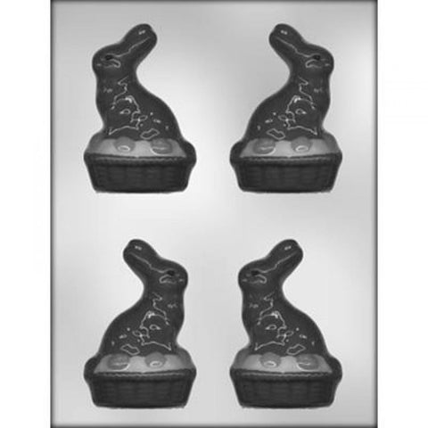 BUNNY ON BASKET -3D CHOC MOLD - Limited Stock