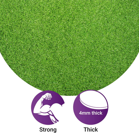 10" Round Masonite Cake Board, 5mm - Grass