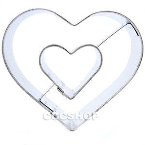 Heart in Heart Cookie Cutter - Limited Stock