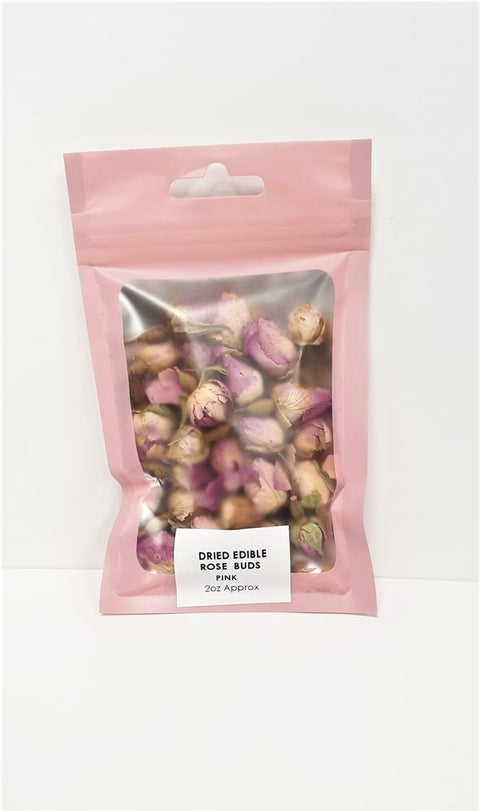 Pink Edible Dried Rose Buds 10g (approx)