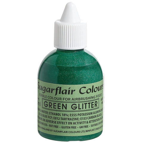 Sugarflair Airbrush Colour - Glitter Green 60ml