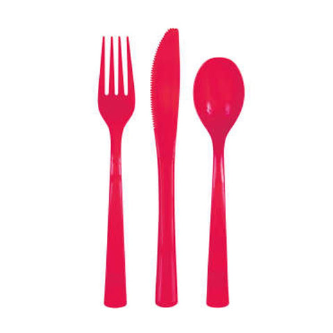 Assorted Ruby Red Cutlery