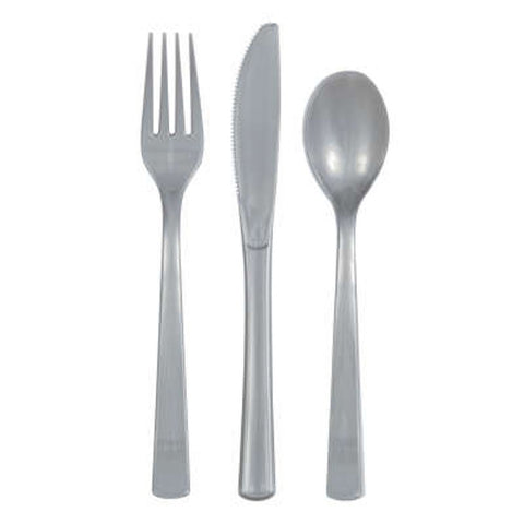 Assorted Silver Cutlery (Pack of 18)