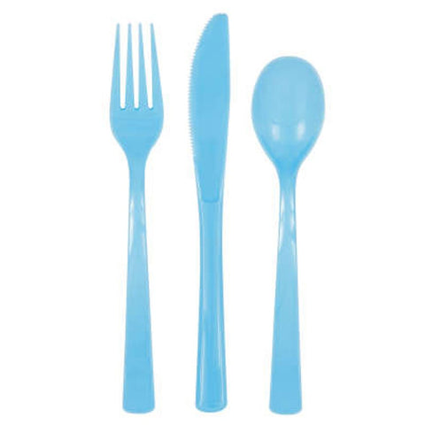 Assorted Powder Blue Cutlery