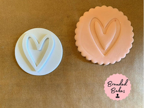 Branded Bakes - Heart Fondant Stamp