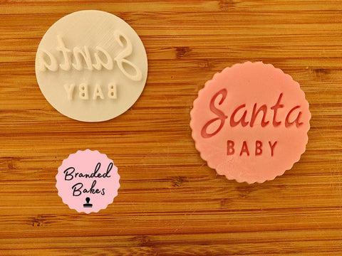 Santa Baby Fondant Stamp