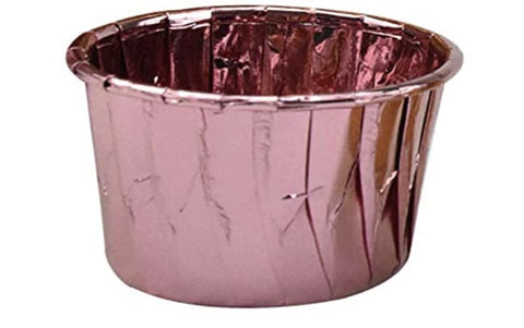 Metallic Pink Baking Cups - Pack of 10