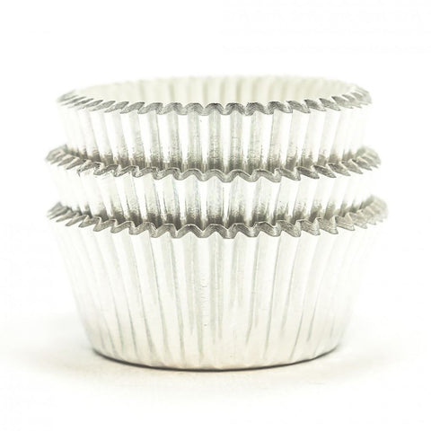 Silver Mini Baking Cups 45pk