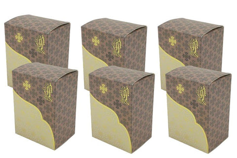 Gold Geo Design Gift Box - Party Favour Pack of 6