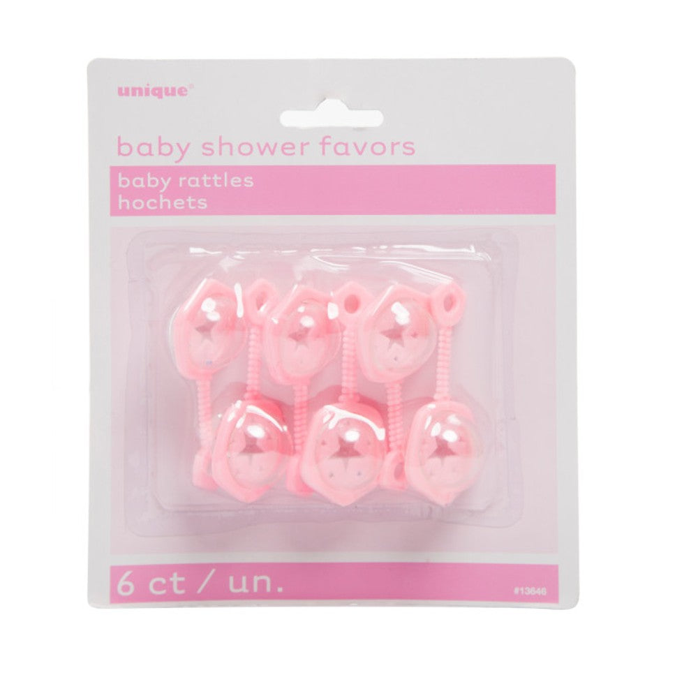 Pink Bay Rattle Baby Shower Pink Rattles – SUGARSHACK