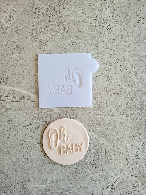 Oh Baby Popup Outbosser Fondant Cookie Stamp - Style 2