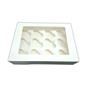 White Cupcake Box Holds 12 (pack of 10)